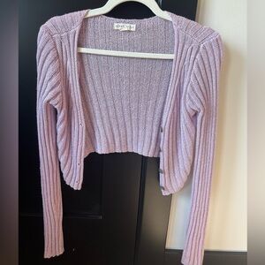 Aeropostale Lavender Knit Sweater/Cardigan